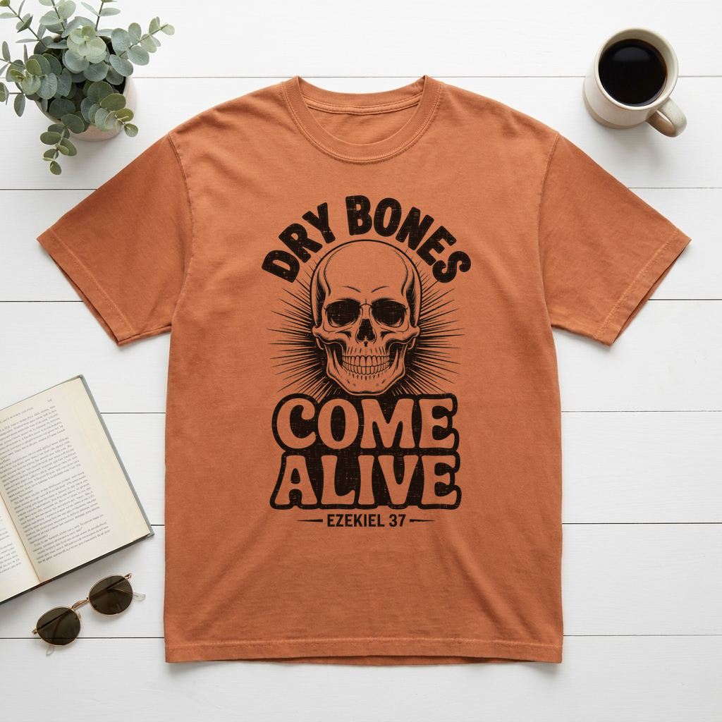 Dry Bones Come Alive Ezekiel 37 Christian Graphic Tee