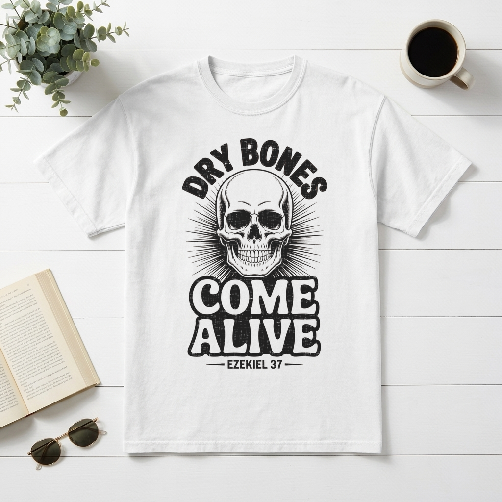 Dry Bones Come Alive Ezekiel 37 Christian Graphic Tee