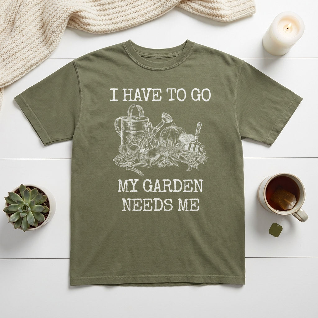 I Have To Go My Garden Needs Me Graphic Tee