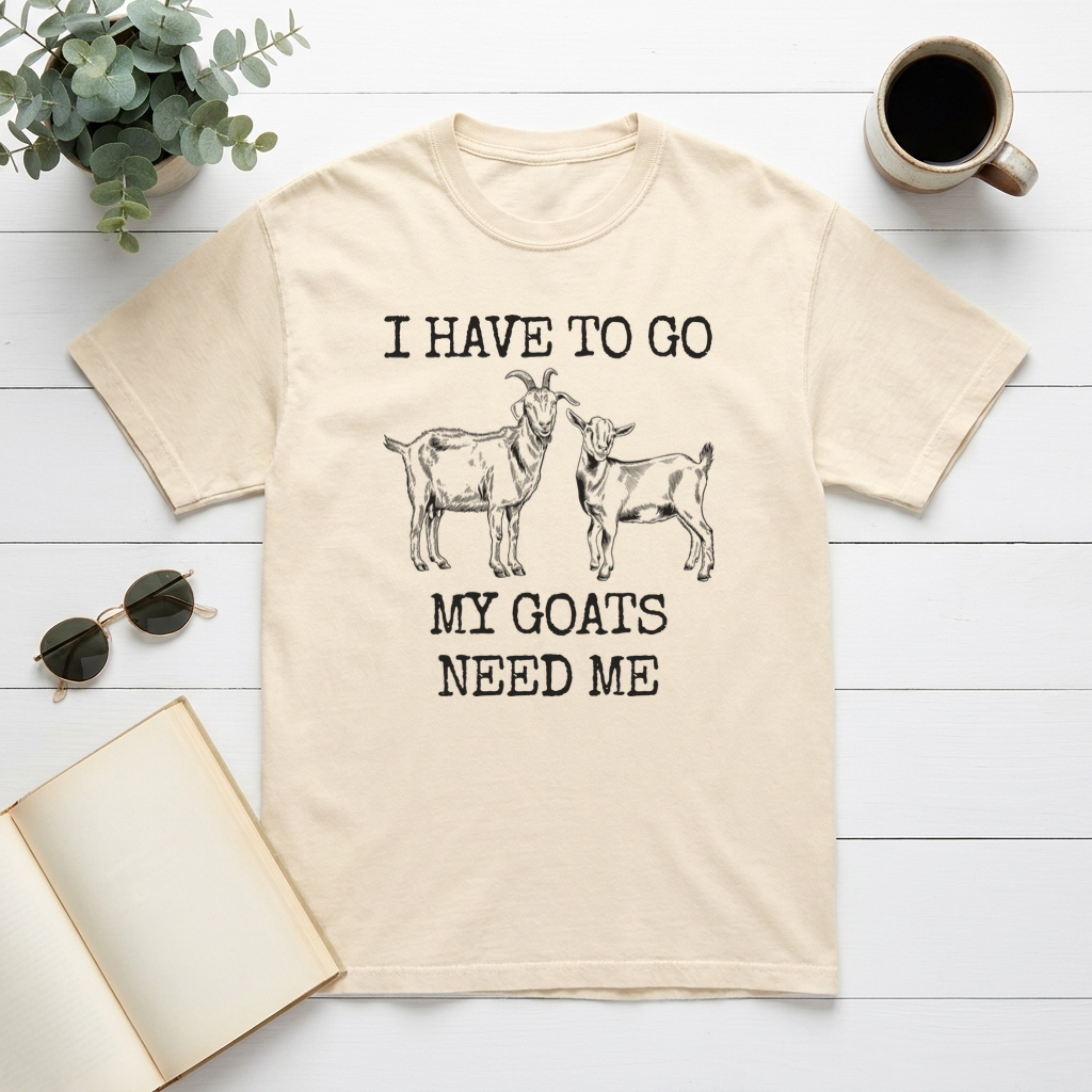I Have To Go My Goats Need Me Graphic Tee
