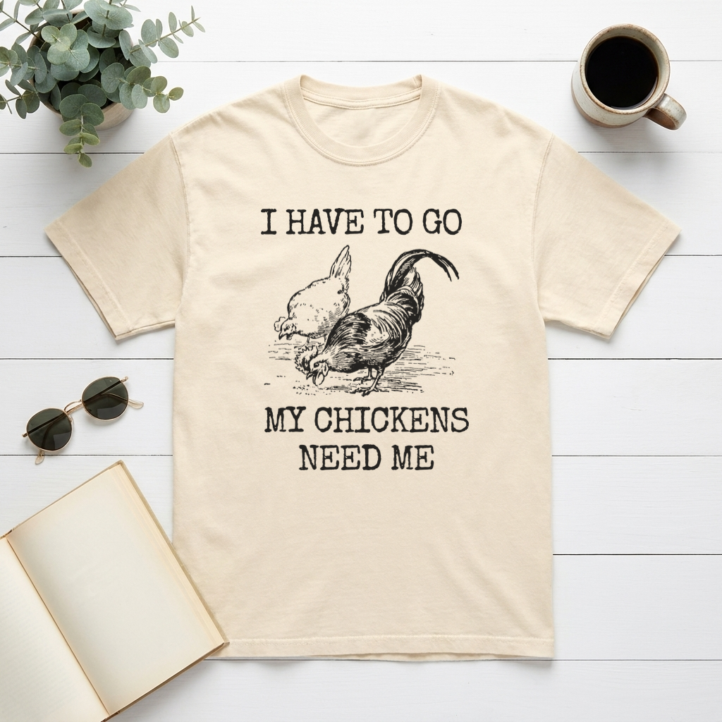 I Have To Go My Chickens Need Me Graphic Tee