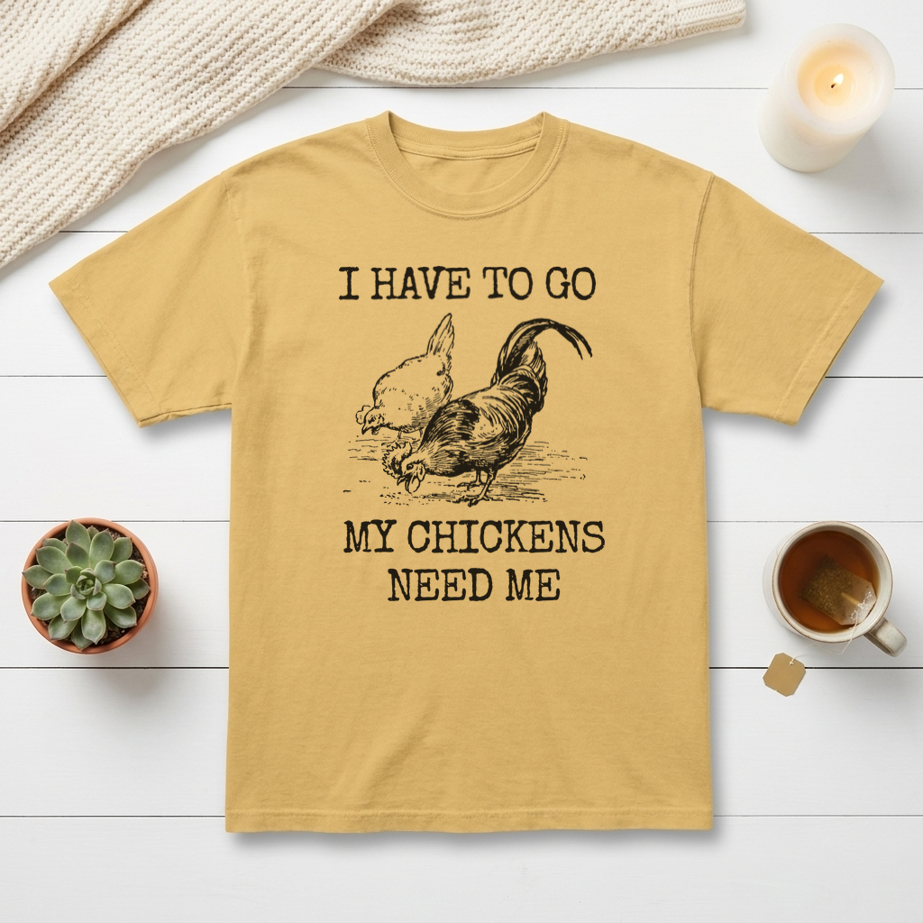 I Have To Go My Chickens Need Me Graphic Tee